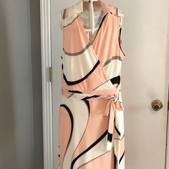 New York & Company Dresses & Skirts - NY & Co. Peach, Cream, & Black Dress